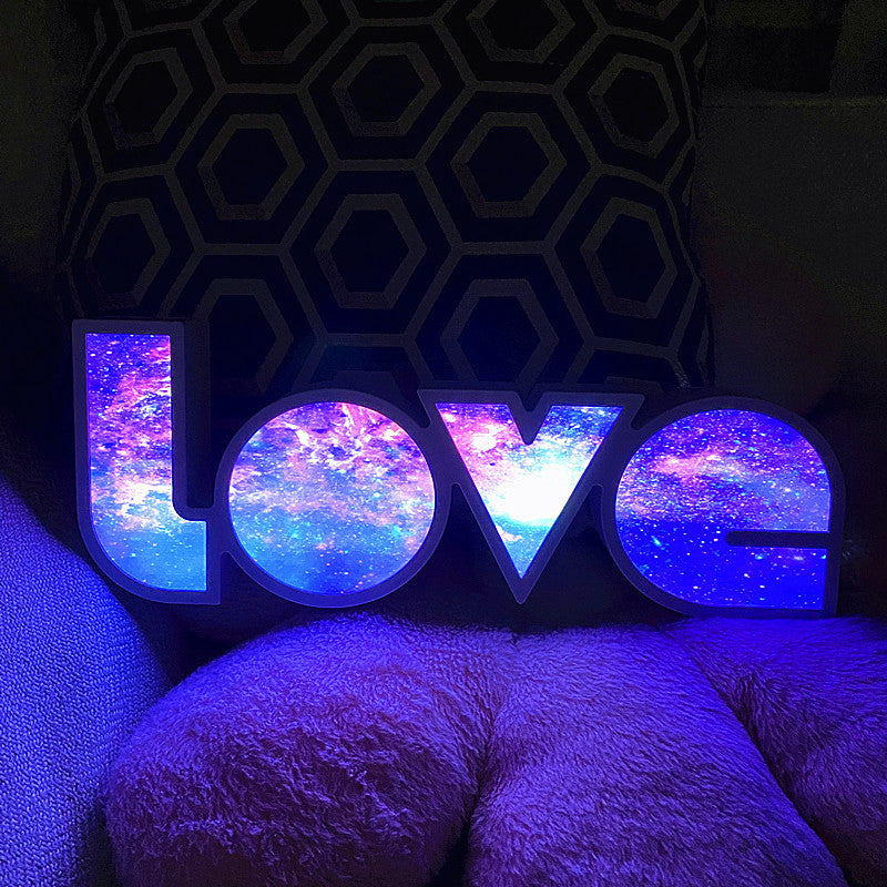 Modern Art Deco waterproof PS LOVE letters LED table lamp for the bedroom | Noxord