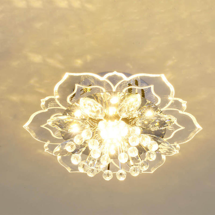 Kalsten GlowPetal | LED Crystal Ceiling Light | Flower Shaped, RGB Color Changing & Energy Efficient