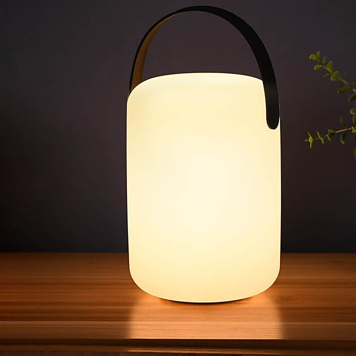 Modern Simplicity Plastic Round Square Hand LED Table Lamp For Outdoor Patio | Kalsten