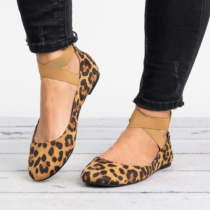 Kalsten | Women Pu Nubuck Flat Casual Ballerina Shoes