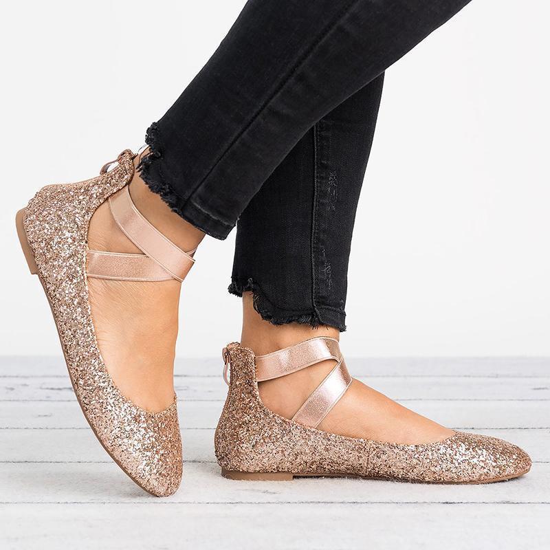 Kalsten | Women Pu Nubuck Flat Casual Ballerina Shoes