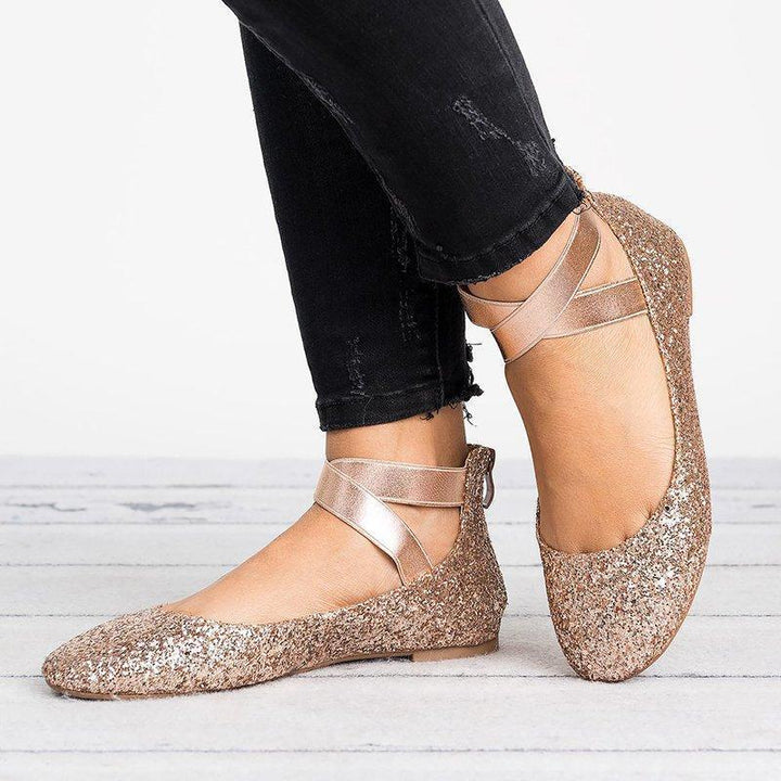 Kalsten | Women Pu Nubuck Flat Casual Ballerina Shoes