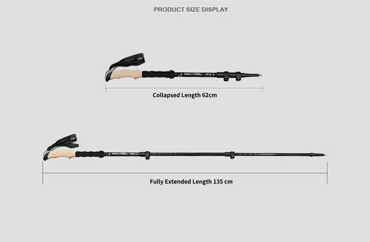 Kalsten | Joint-friendly trekking poles with anti-shock system made of carbon
