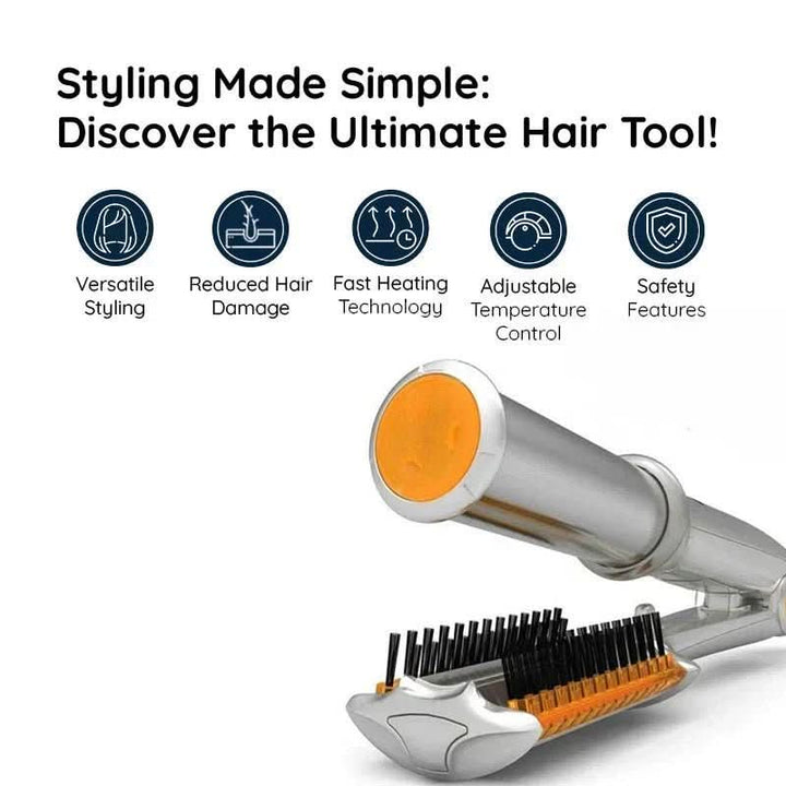 Kalsten | 2-in-1 Rotating Hair Brush for Effortless Styling