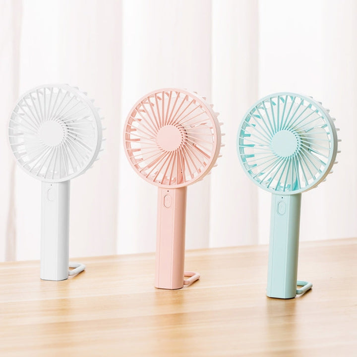 F35 With Hanging Hole Rechargeable Cooling Fan Powerful Handheld Fan 1200mAh Desk Fan(Baby Blue) | Kalsten