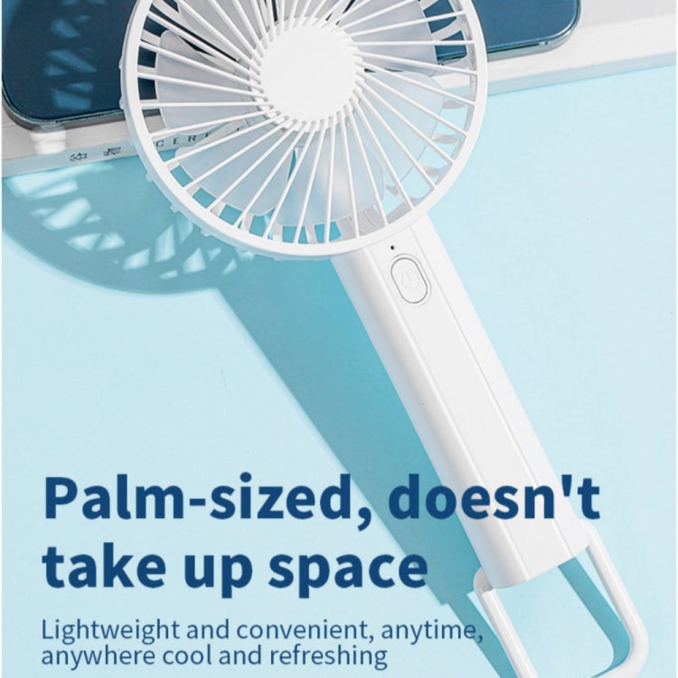 F35 With Hanging Hole Rechargeable Cooling Fan Powerful Handheld Fan 1200mAh Desk Fan(Baby Blue) | Kalsten