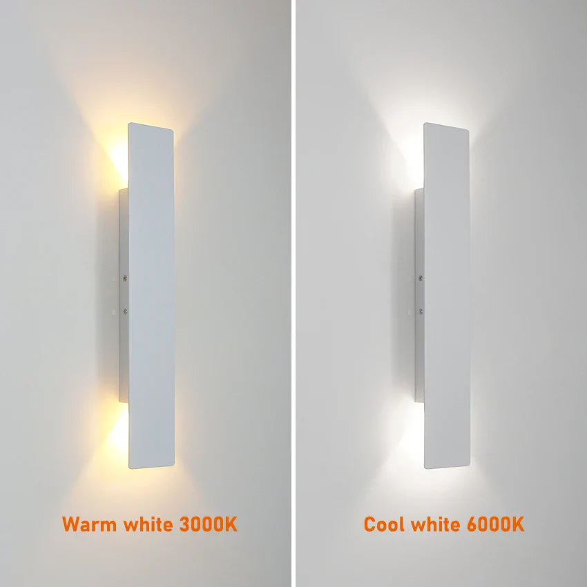 Modern LED Wall Lamp - Rectangular Bedroom Bedside Lights for Minimalist Indoor Lighting | Kalsten