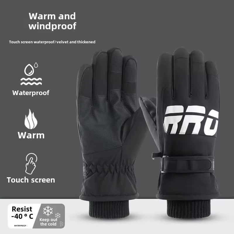 Kalsten | GlacioShield Pro Gloves | Waterproof Winter Gloves | Touchscreen & Non-Slip | Warm Fleece Lining for Skiing, Cycling & Outdoor