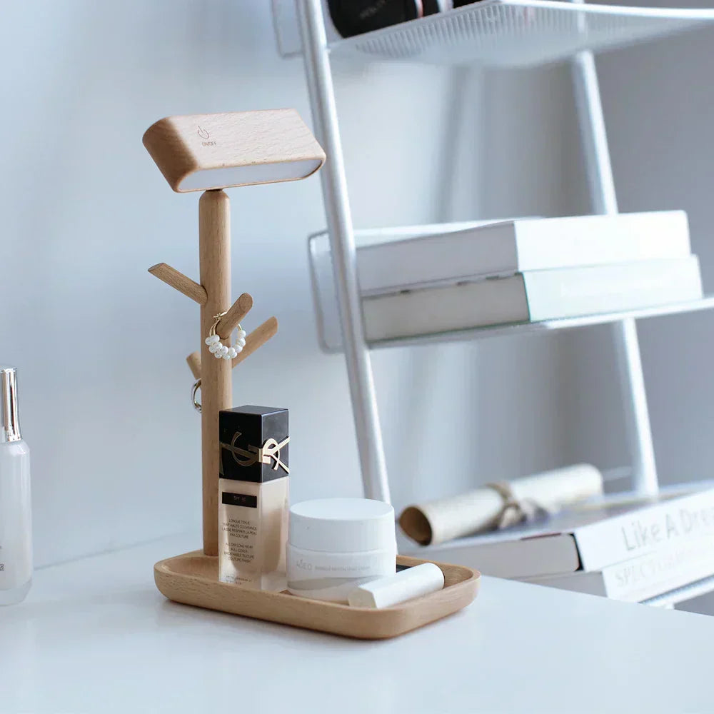 Elegant dimmable table lamp with storage | Noxord