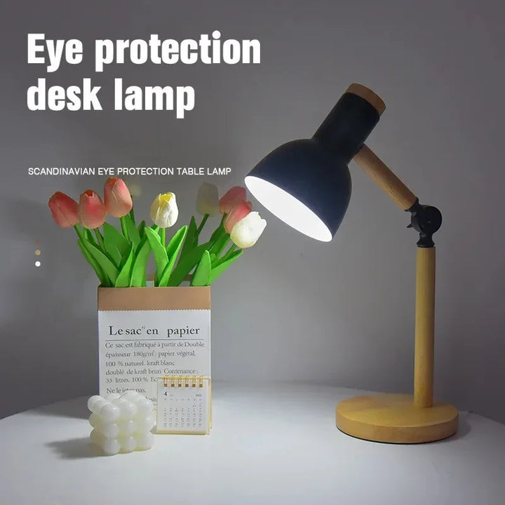 Artistic Mushroom-Shaped Wooden Desk Lamp: Illuminate Your Space with Style | Kalsten