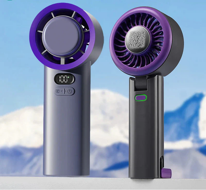 Skye Mini Fan with Cooling Plate – Portable Fan with 100 Speeds and Adjustable Breeze | Kalsten