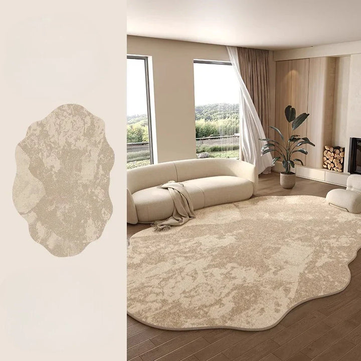 Kalsten | Irregular Plush Rug Light Luxury Washable for Bedroom and Living Room