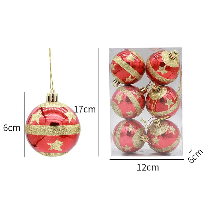Elegant Snowflake Christmas Baubles Set – High-quality Christmas ornaments in red, white and gold, perfect for festive tree decoration at Christmas | Noxord