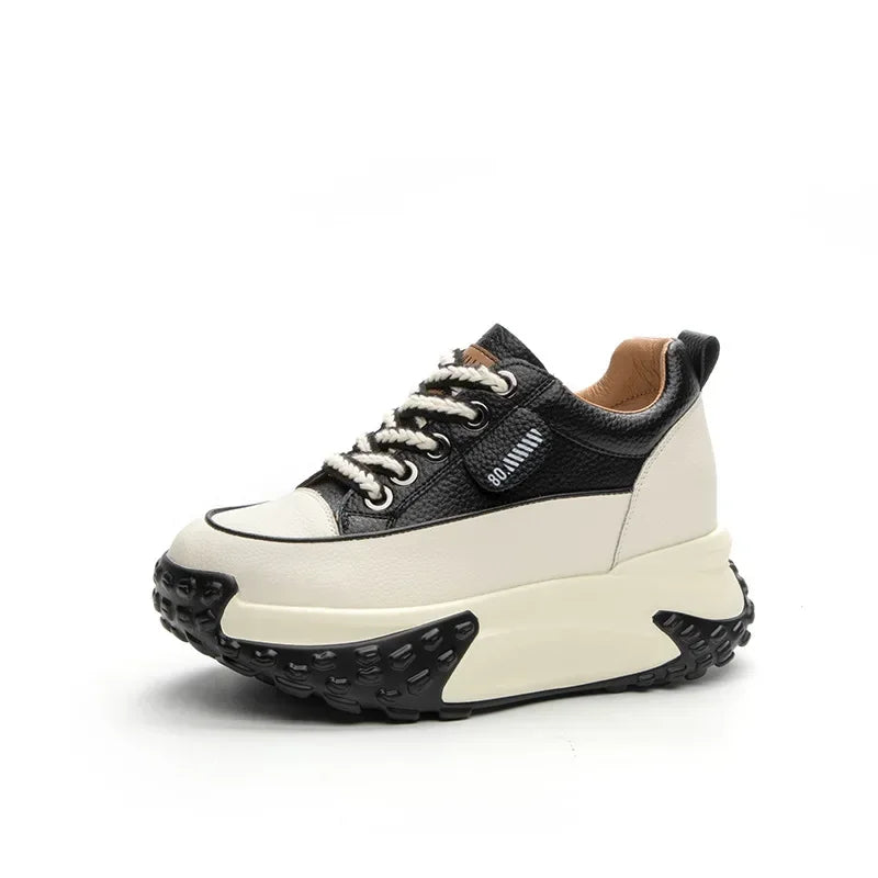 Kalsten | 7 cm Platform Wedge Sneakers made of Leather