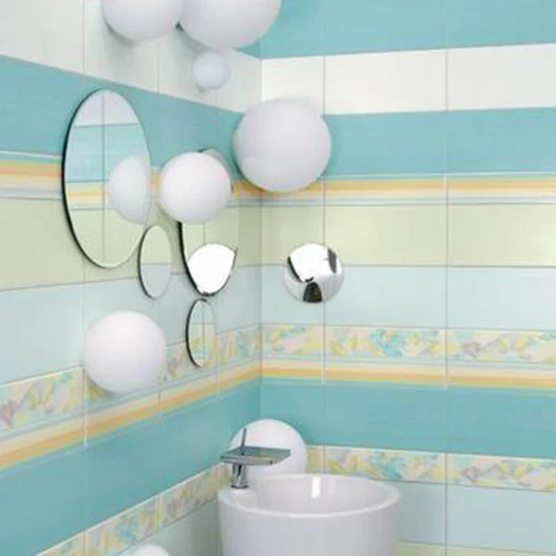 LED Ceiling Light with Glass White Ball | Minimalist Indoor Lighting Fixture | Kalsten