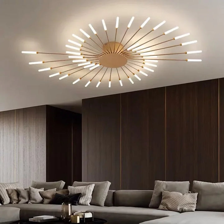 LED Nordic Fireworks Ceiling Chandelier - Modern Indoor Lighting Fixture | Kalsten