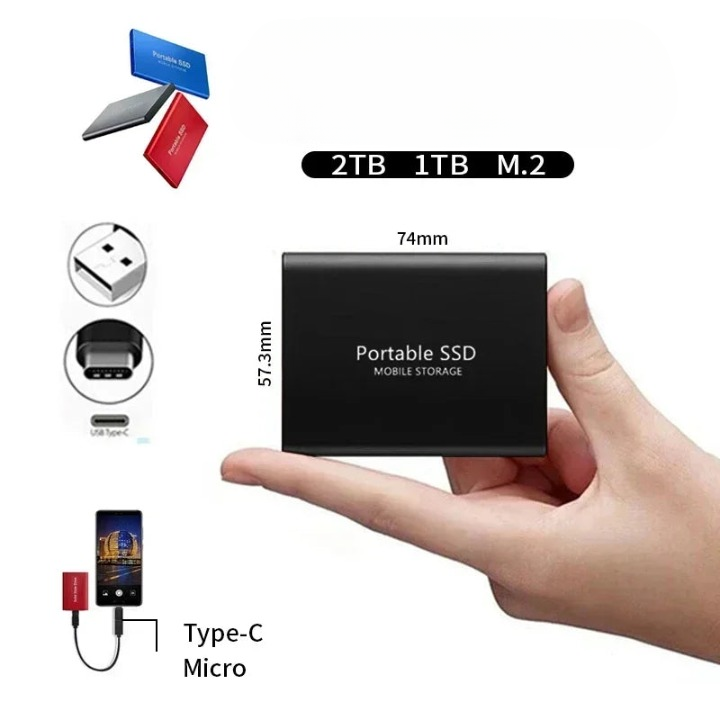 Portable External Solid State Drive Compact Fast Storage Noxord