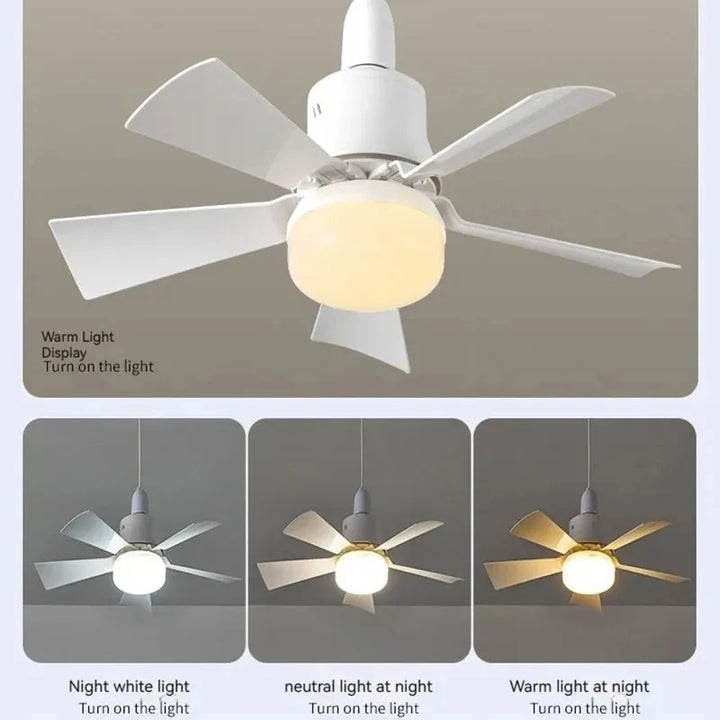 30W E27 Ceiling Fan Light with Remote - LED Dimming Function, Intelligent Silent Fan for Bedroom & Living Room | Kalsten