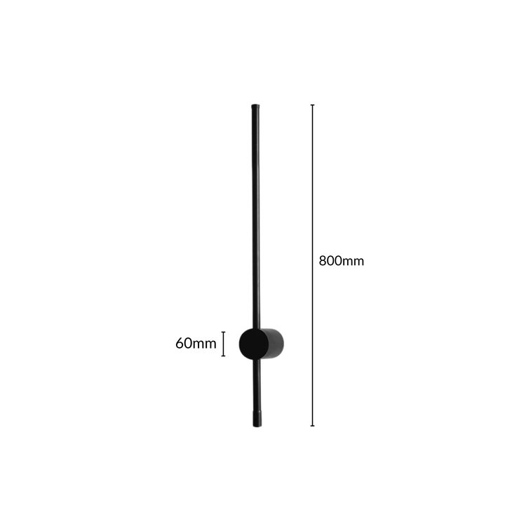 SaberStone | Stylish Black Satin Modern Wall Sconce Light Fixture | Kalsten