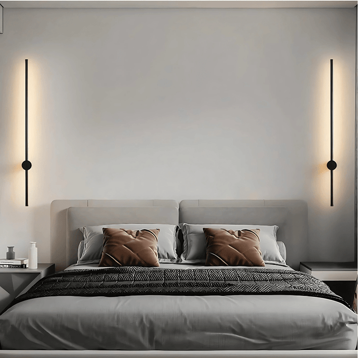 SaberStone | Stylish Black Satin Modern Wall Sconce Light Fixture | Kalsten