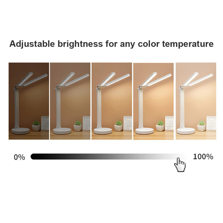 Kalsten | Adjustable Reading Lamp - Rechargeable Dimmable with Phone Table