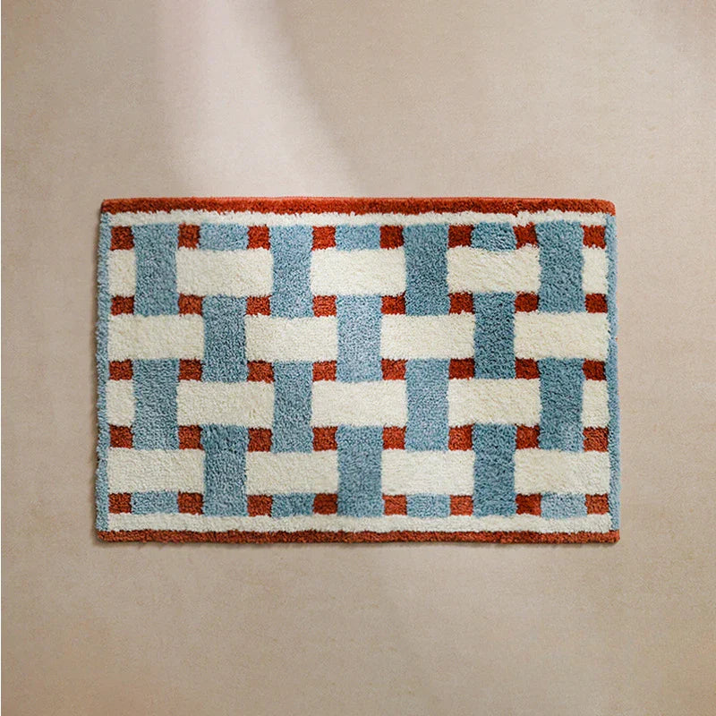 HeritageStep Bath Mat – Retro Bathroom Mat with Anti-Slip Coating & Soft Plush | Kalsten