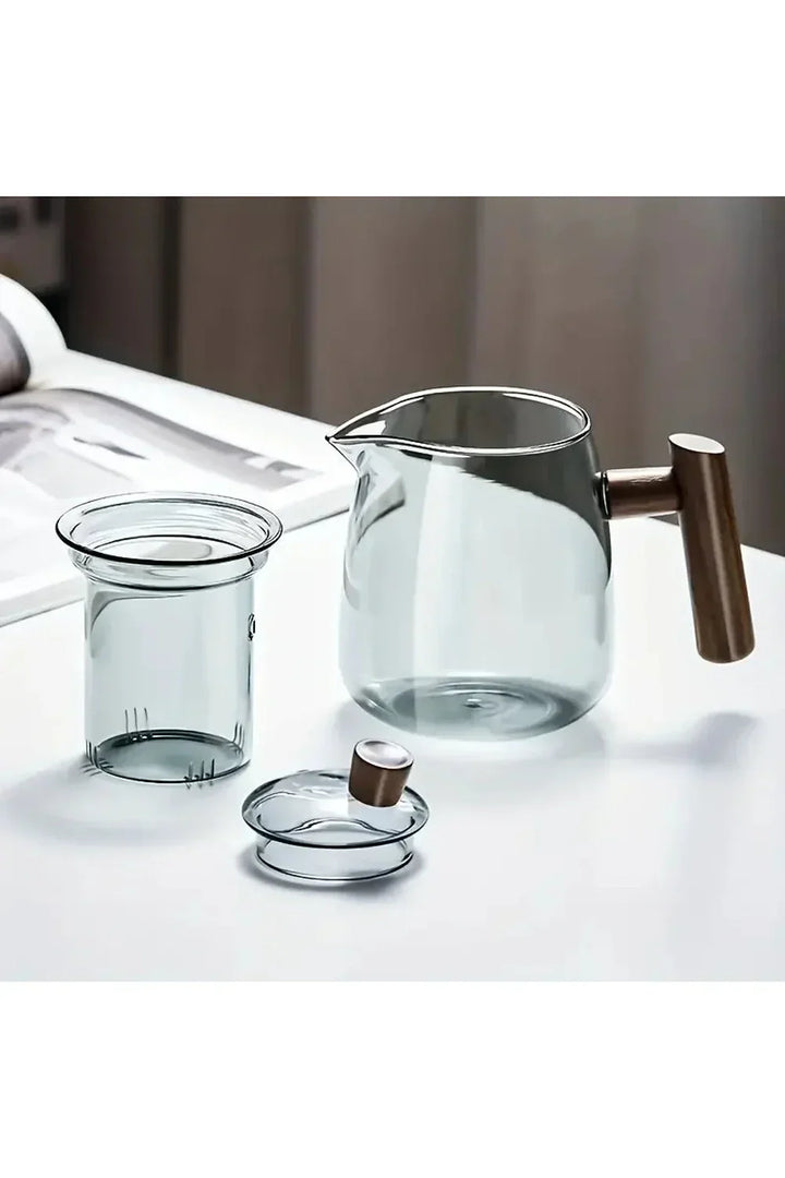 Kalsten | Wood Handle Glass Teapot