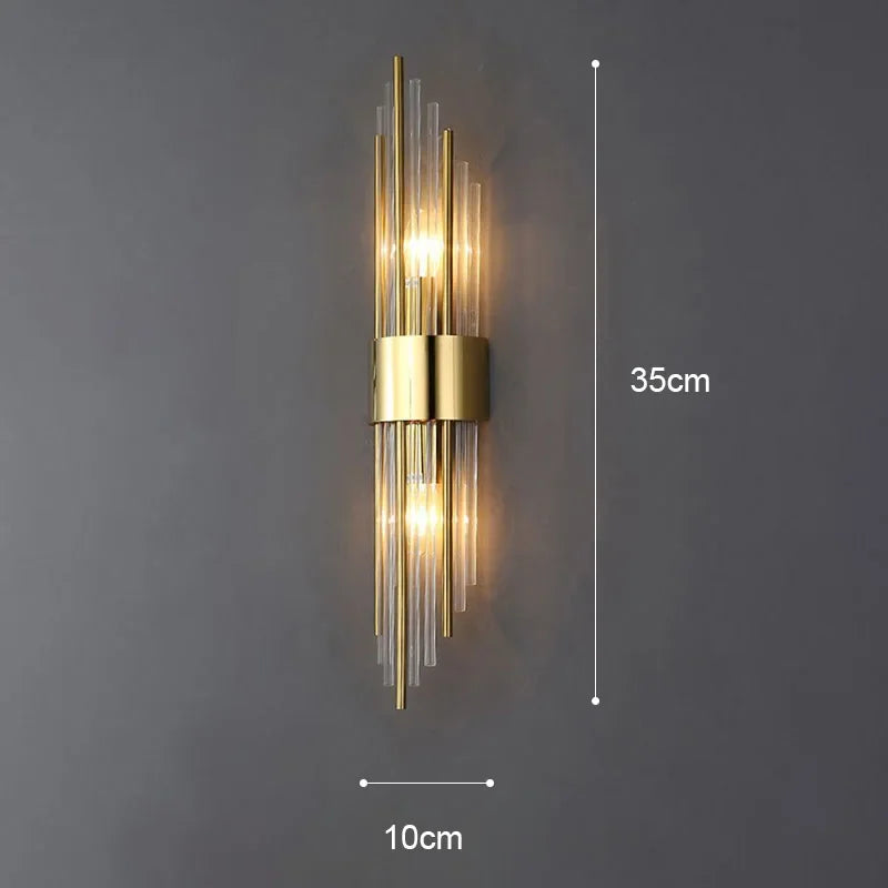 Light Luxury LED Wall Lamp - Modern Gold Wall Light for Living Room, Bedroom, Bedside, Stairs, Wall Sconce Home Decor | Kalsten