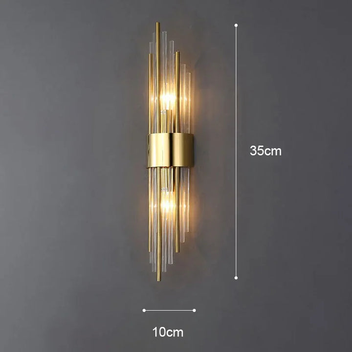 Light Luxury LED Wall Lamp - Modern Gold Wall Light for Living Room, Bedroom, Bedside, Stairs, Wall Sconce Home Decor | Kalsten