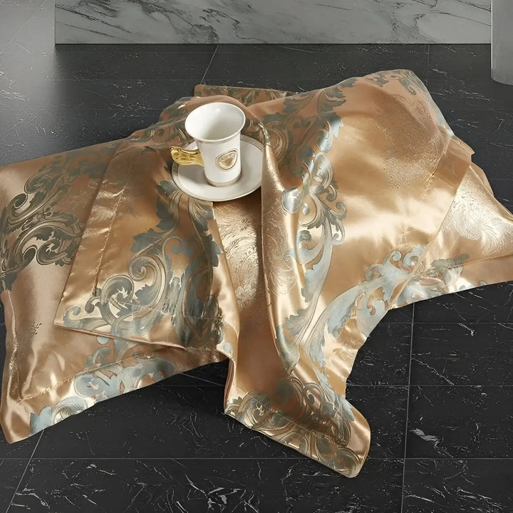 Kalsten | Chic Satin Jacquard Duvet Cover for Luxury Bedroom