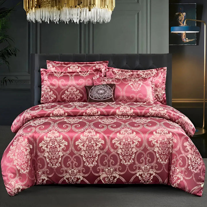 Chic Satin Jacquard Duvet Cover for Luxury Bedroom Kalsten