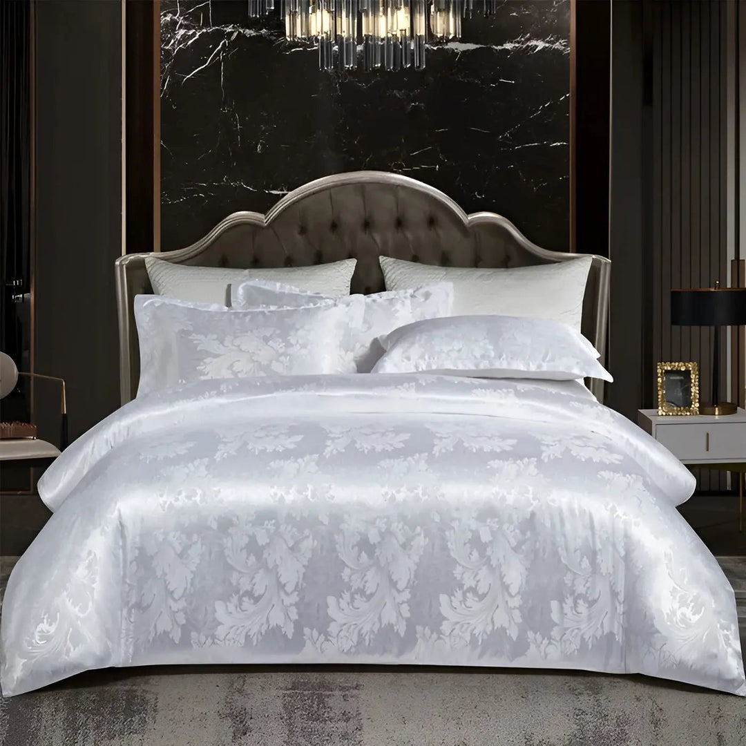 Chic Satin Jacquard Duvet Cover for Luxury Bedroom Kalsten