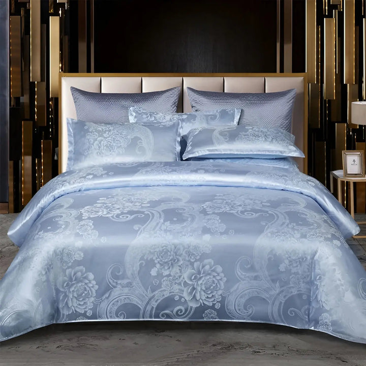 Kalsten | Chic Satin Jacquard Duvet Cover for Luxury Bedroom
