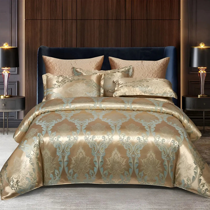 Kalsten | Chic Satin Jacquard Duvet Cover for Luxury Bedroom