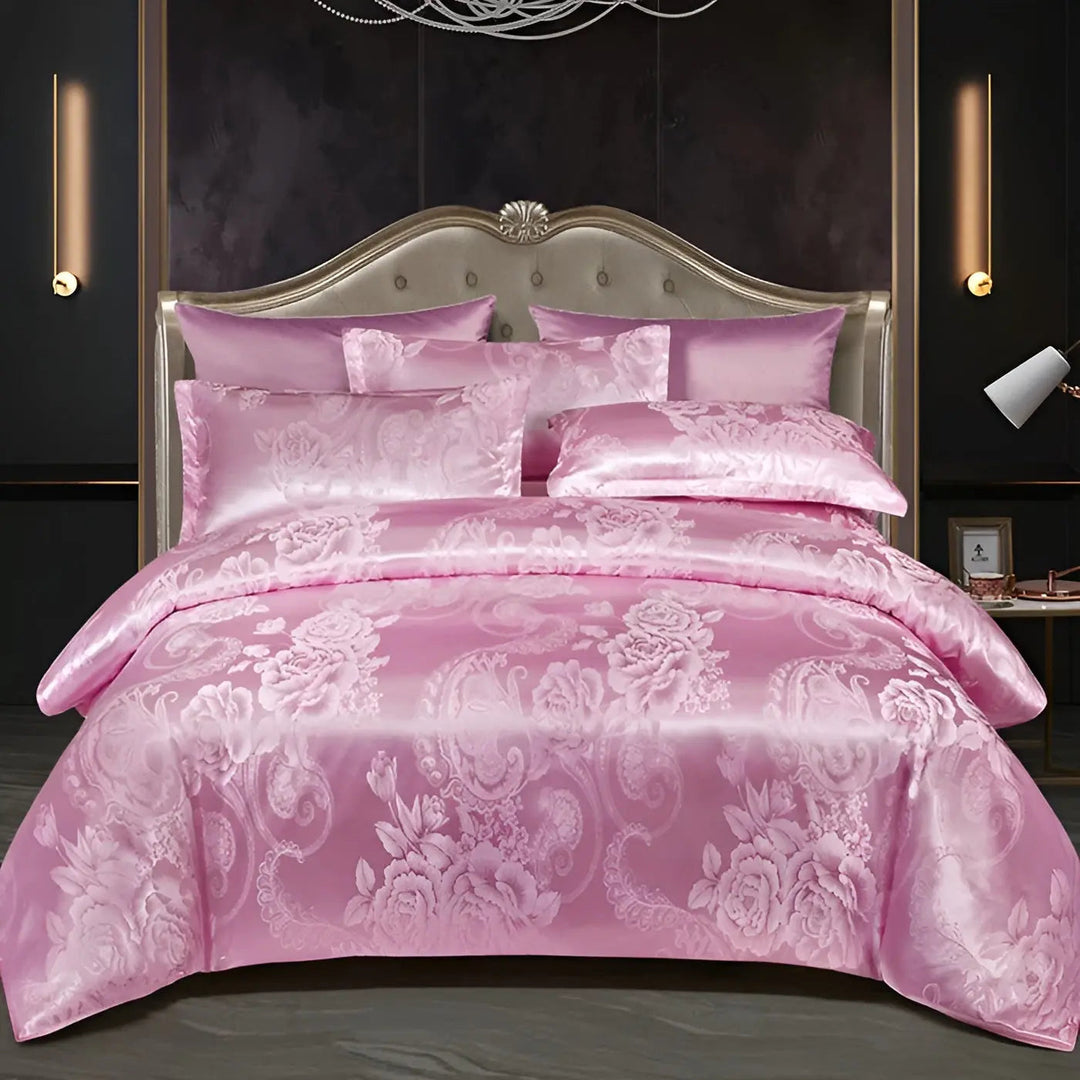 Kalsten | Chic Satin Jacquard Duvet Cover for Luxury Bedroom