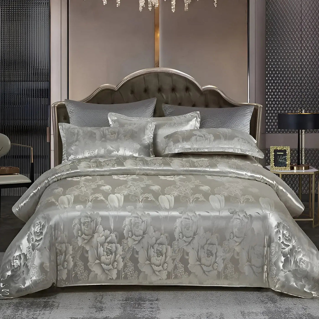 Kalsten | Chic Satin Jacquard Duvet Cover for Luxury Bedroom