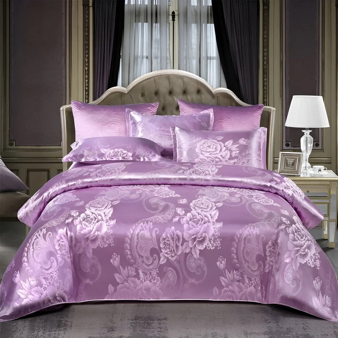 Kalsten | Chic Satin Jacquard Duvet Cover for Luxury Bedroom