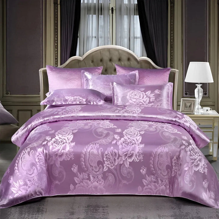 Kalsten | Chic Satin Jacquard Duvet Cover for Luxury Bedroom