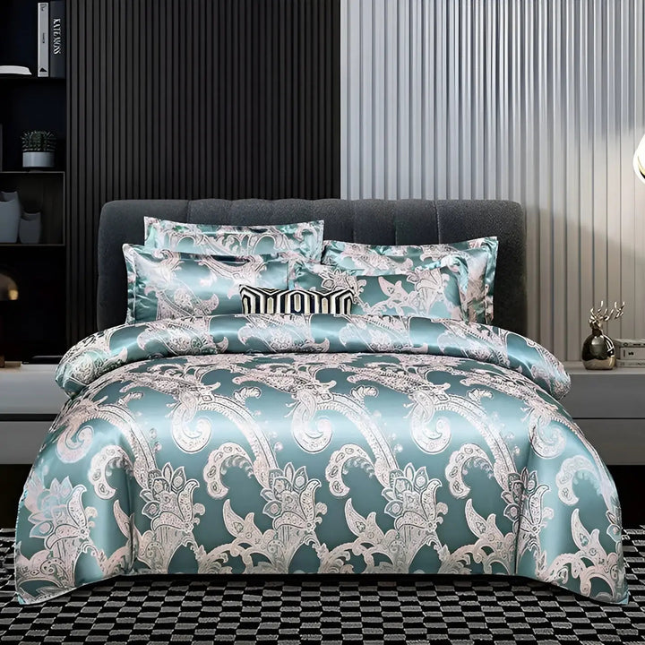 Kalsten | Chic Satin Jacquard Duvet Cover for Luxury Bedroom