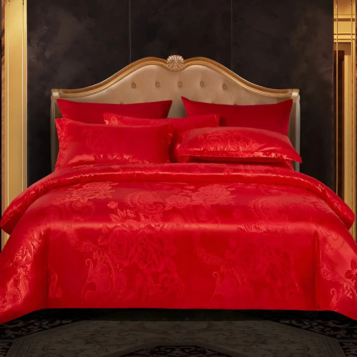 Chic Satin Jacquard Duvet Cover for Luxury Bedroom Kalsten