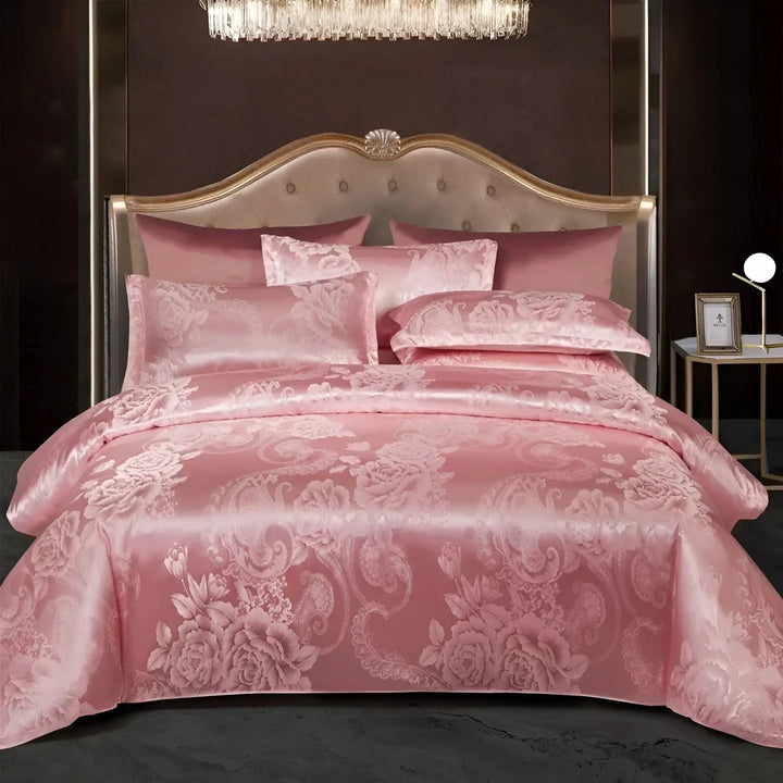 Kalsten | Chic Satin Jacquard Duvet Cover for Luxury Bedroom