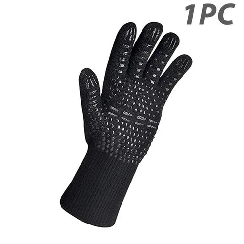 Noxord | ThermaGrip Heat Resistant Grill Glove | Silicone & Cotton | Non-slip & fireproof up to 800 °C | For Grill, Oven & BBQ | 1 Piece