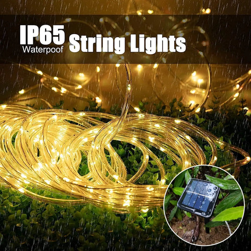 Kalsten | LumiSolar String Lights Outdoor | 7–32 m | Solar Powered & Waterproof | 8 Light Modes | Christmas, Garden & Party Lighting