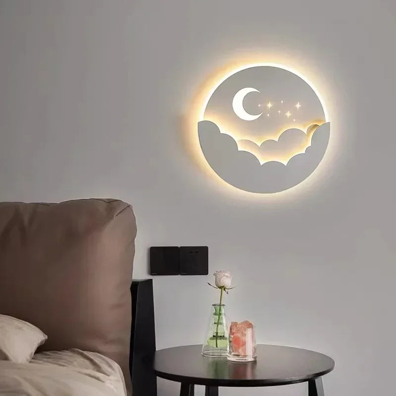 Moon & Stars LED Night Wall Light