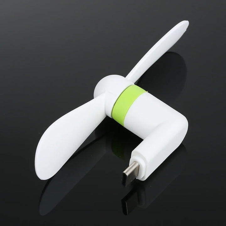 Creative Mini Portable Micro USB Fan - 5V 1W Mobile Phone USB Gadget Fans Tester for Type-C USB-C Cooling Hand Fan | Kalsten