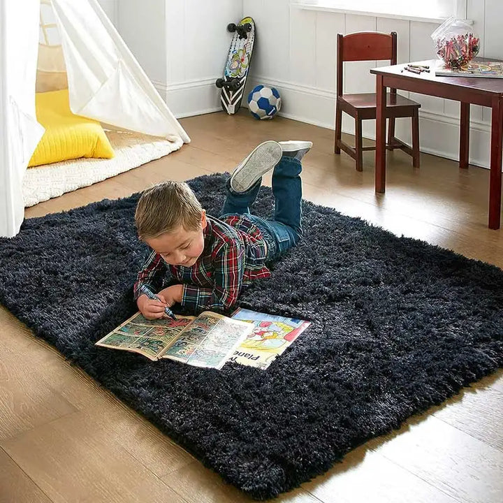 Kalsten | Fluffy Ultra Soft Non-Slip Rug with Memory Foam Cushion