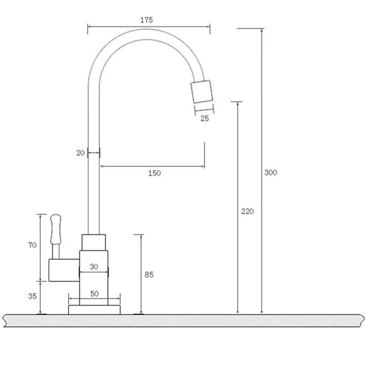 Swan Neck Kitchen Faucet - Timeless Antique Brass Kitchen Faucet with Swan Neck Design Kalsten