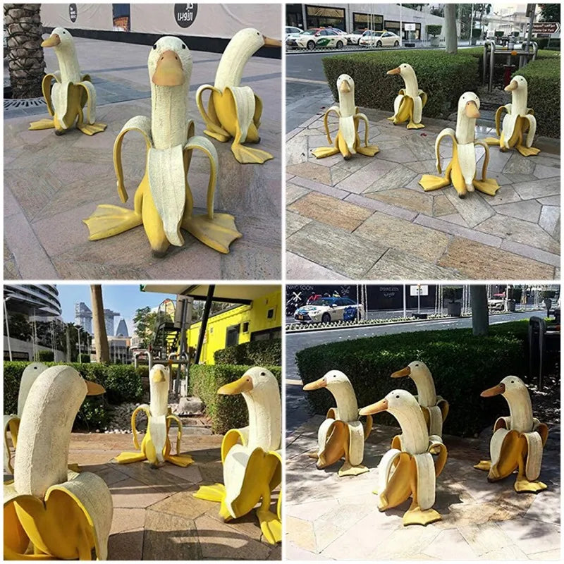 Kalsten | BananaDuck Decor Figure – Playful Resin Decoration for Indoors or Outdoors
