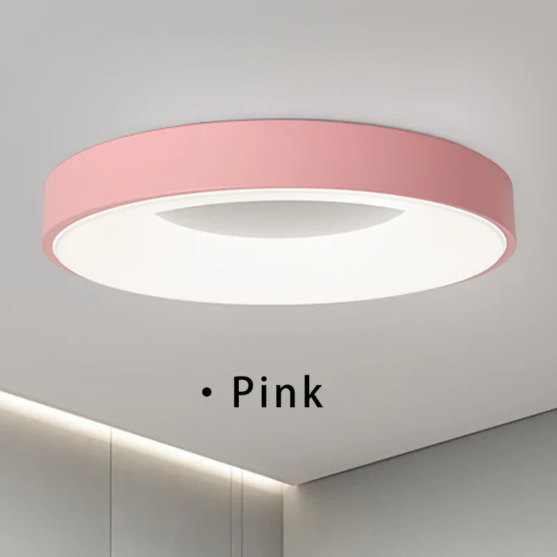 LED Ceiling Light: Nordic Macaron Circular | Kalsten