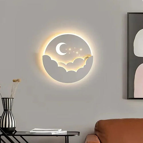 LED wall light with moon and stars | Kalsten